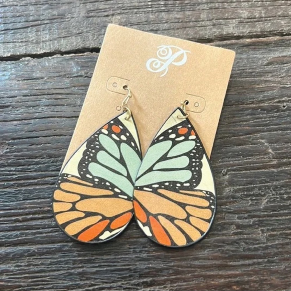 Butterfly Teardrop Earrings